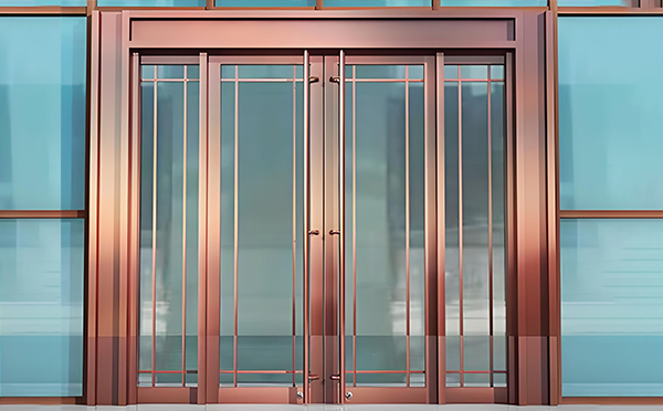 昭苏玻璃地弹门